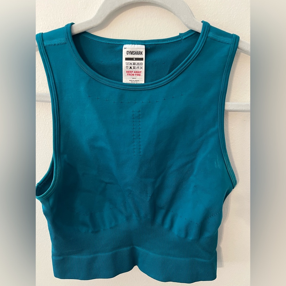 Gymshark Teal Blue Workout Tank Top for Women